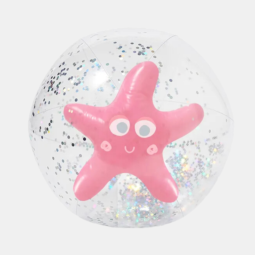 Sunnylife | 3D Inflatable Beach Ball - Ocean Treasure Rose | Shut the Front Door