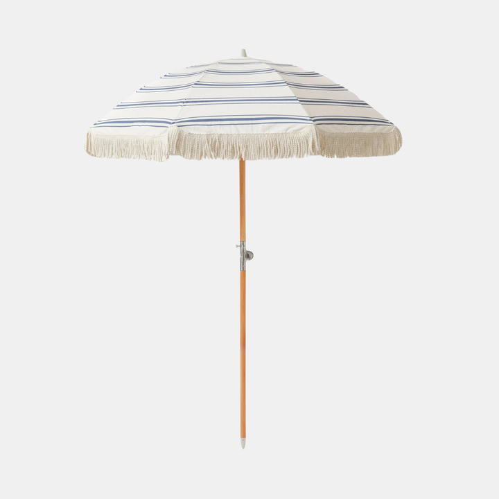 Sunnylife | The Resort Luxe Beach Umbrella - Coastal Blue | Shut the Front Door