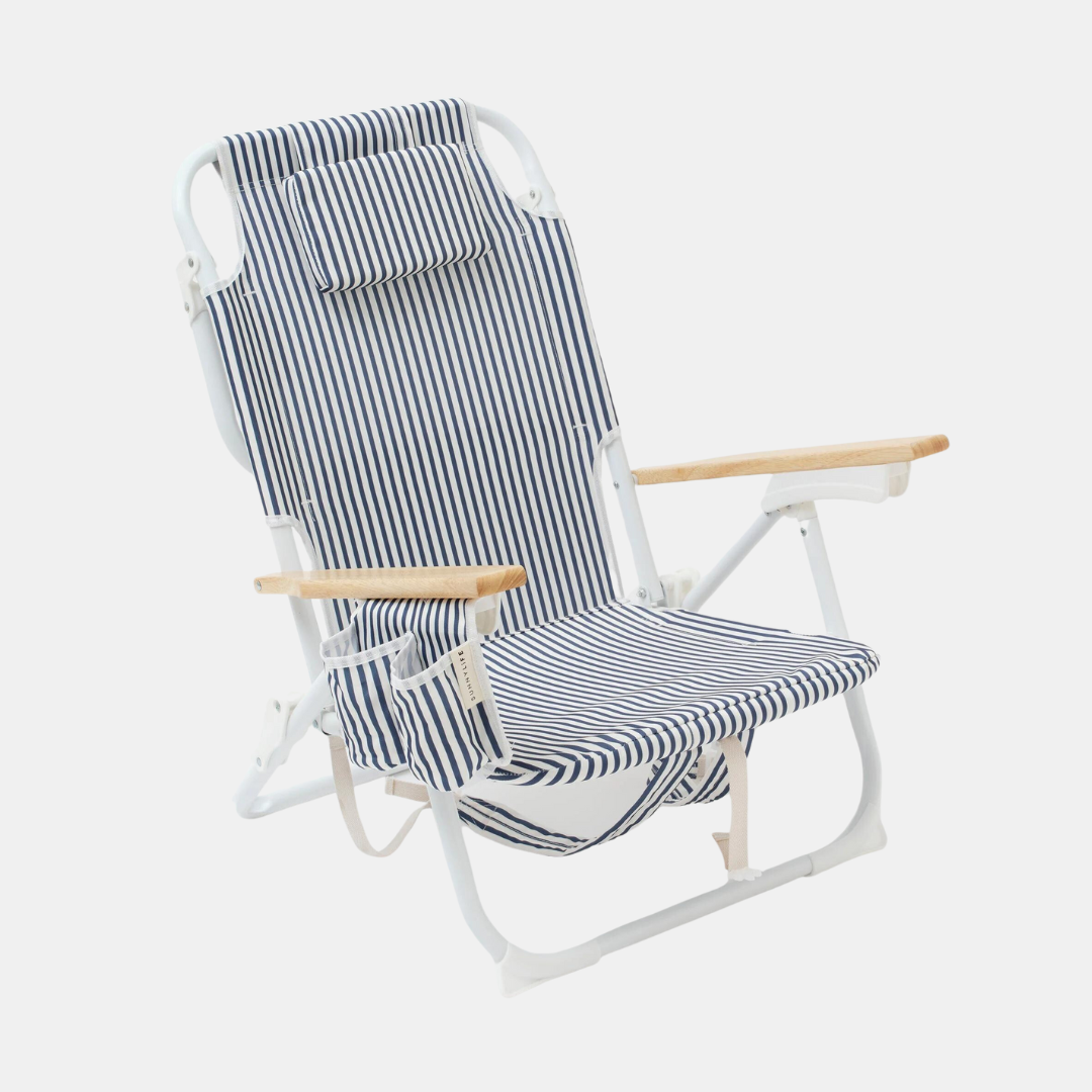 Sunnylife | The Resort Luxe Beach Chair - Coastal Blue | Shut the Front Door