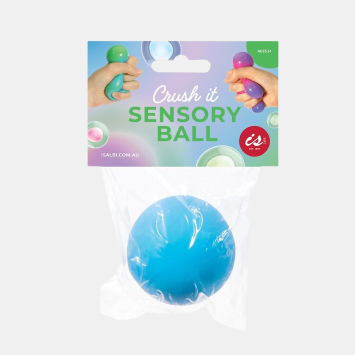 IS Gifts | Crush It Super Sensory Ball - Blue | Shut the Front Door