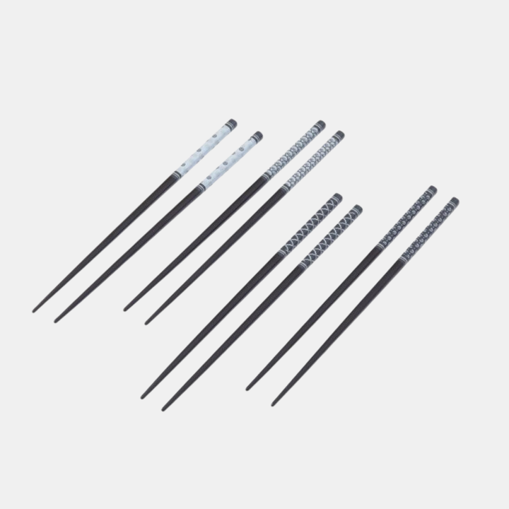 Davis & Waddell | Chopsticks Set of 4 Pairs - Black | Shut the Front Door