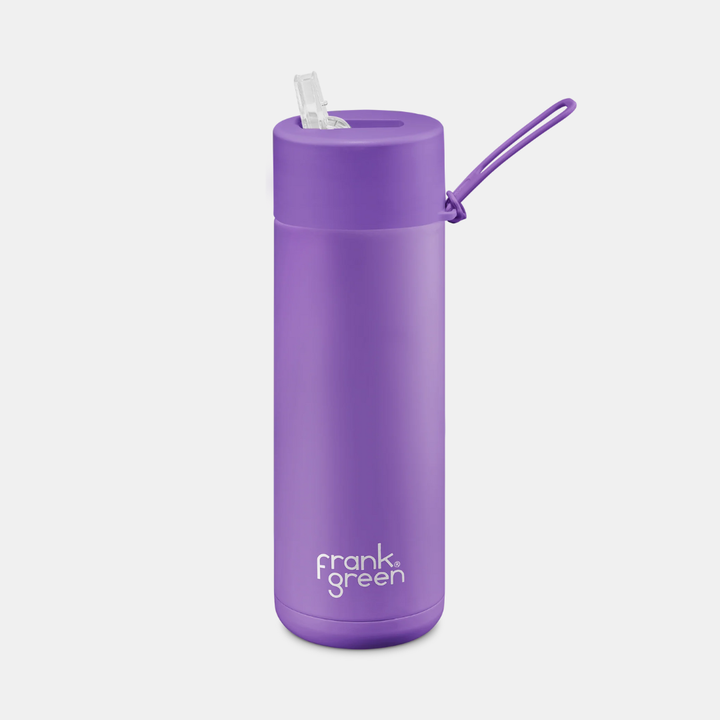 Frank Green | Ceramic Lined Reusable Bottle 20oz with Straw - Cosmic Purple | Shut the Front Door
