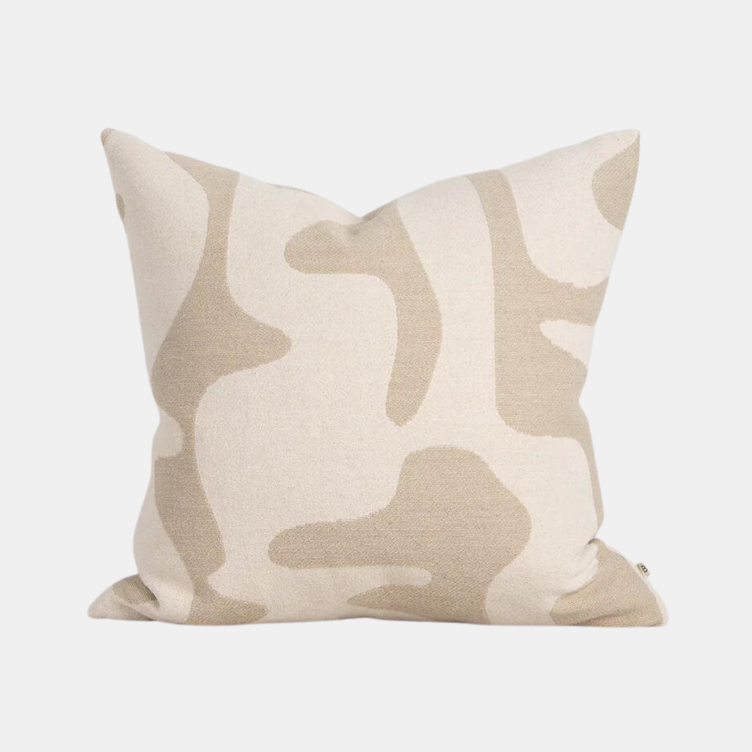 Baya | Bennett Cushion 50x50cm - Almond | Shut the Front Door