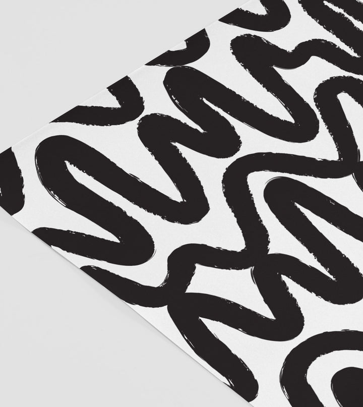 Made Paper | Gift Wrap Roll Squiggle Black/White | Shut the Front Door