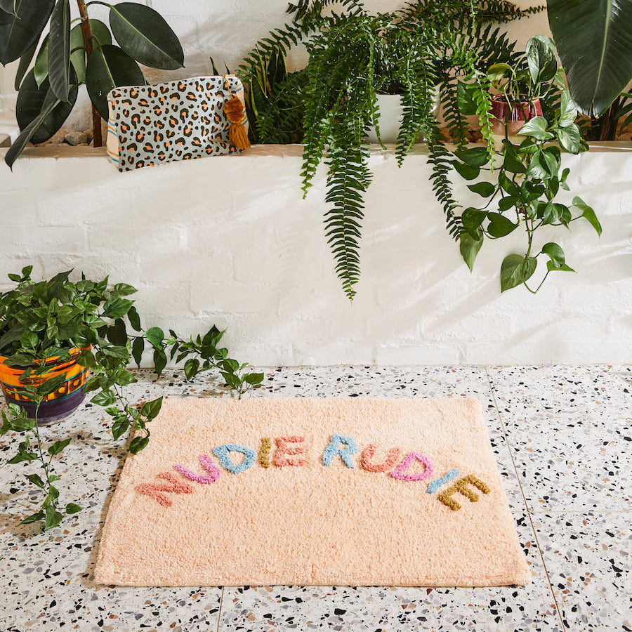 SAGE & CLARE | Tula Nudie Rudie Bath Mat - Tigre | Shut the Front Door