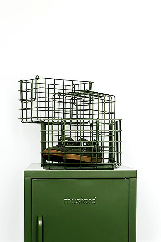 Mustard | Basket Small - Olive | Shut the Front Door