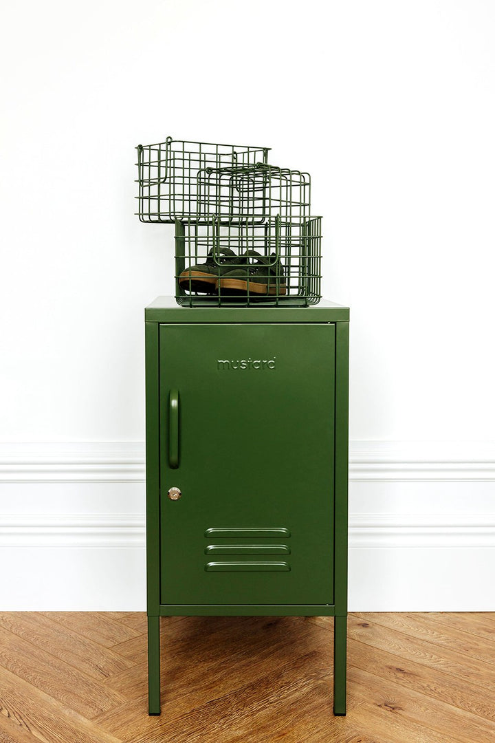 Mustard | Basket Small - Olive | Shut the Front Door