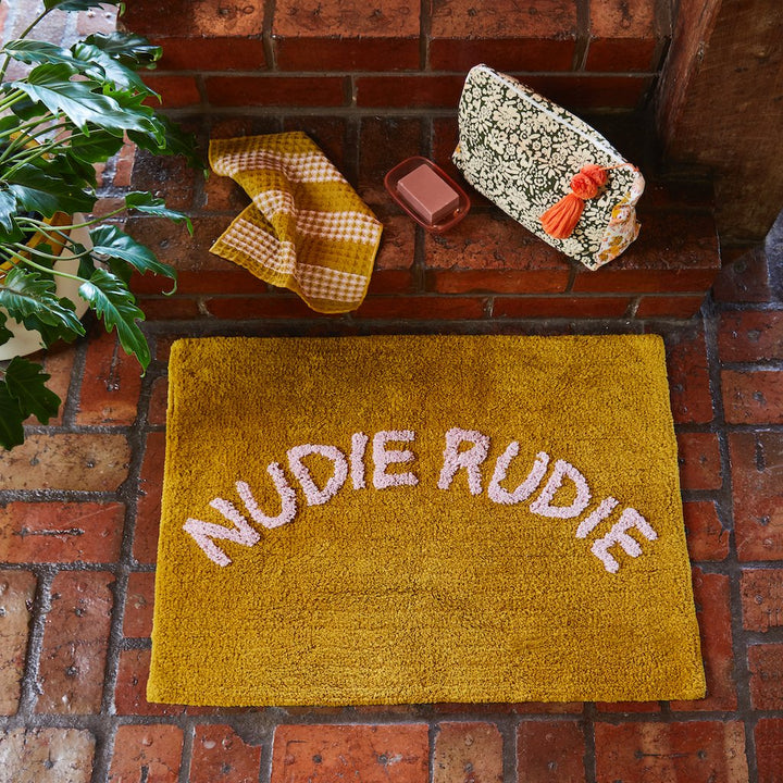 SAGE & CLARE | Tula Nudie Rudie Bath Mat - Pear | Shut the Front Door