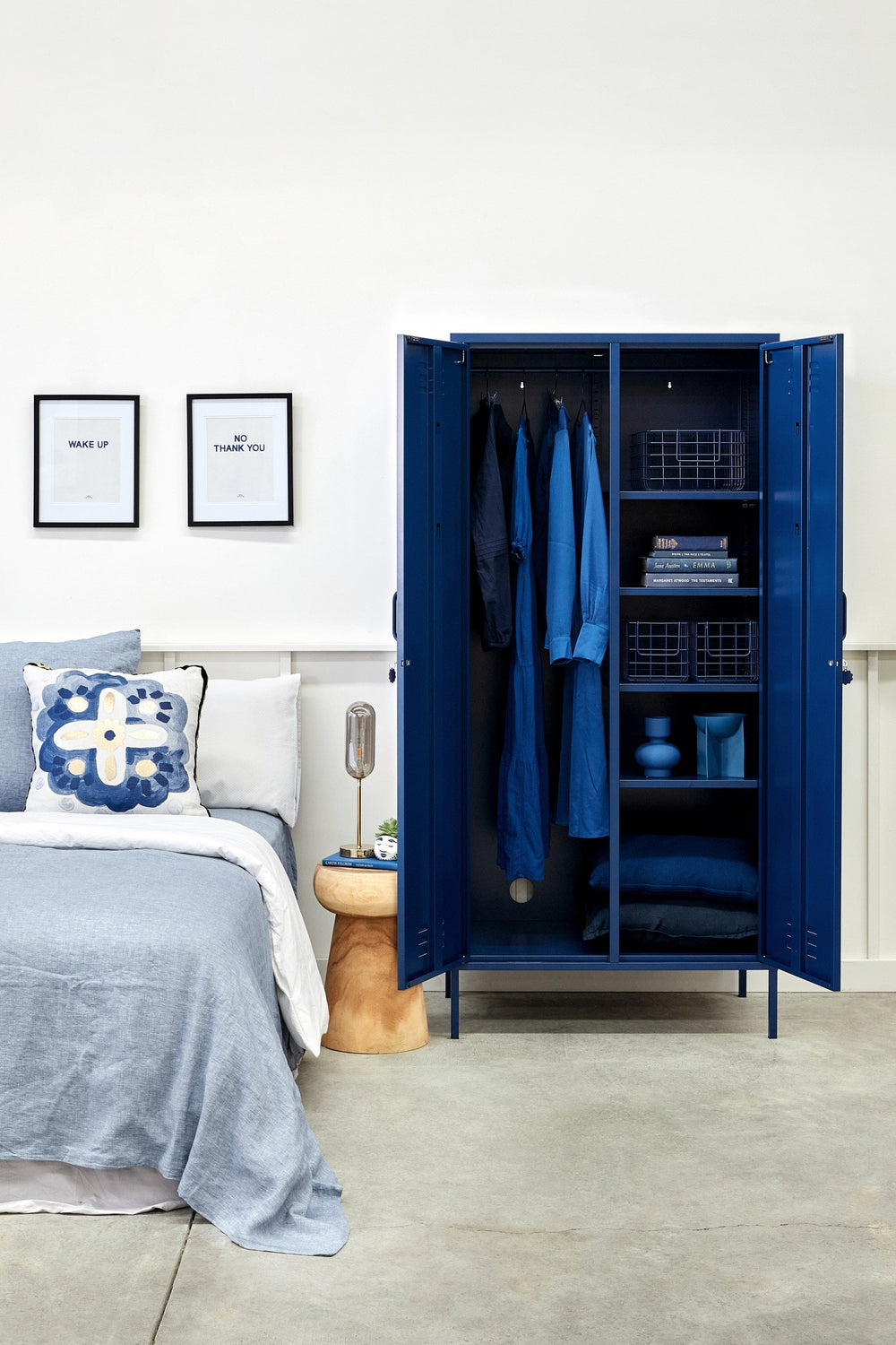 Mustard | Twinny Locker - Navy | Shut the Front Door