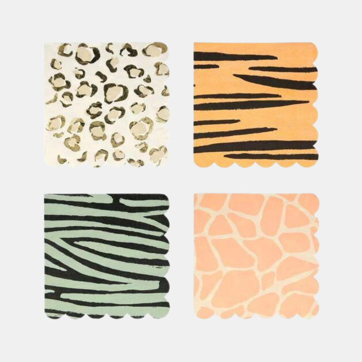 Meri Meri | Safari Animal Print Napkins | Shut the Front Door