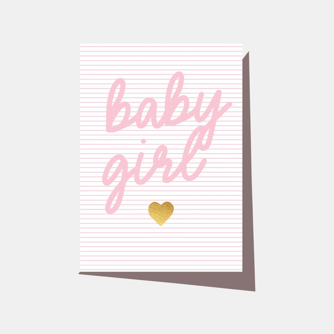 Elm Paper | Card Baby Stripe Pink | Shut the Front Door