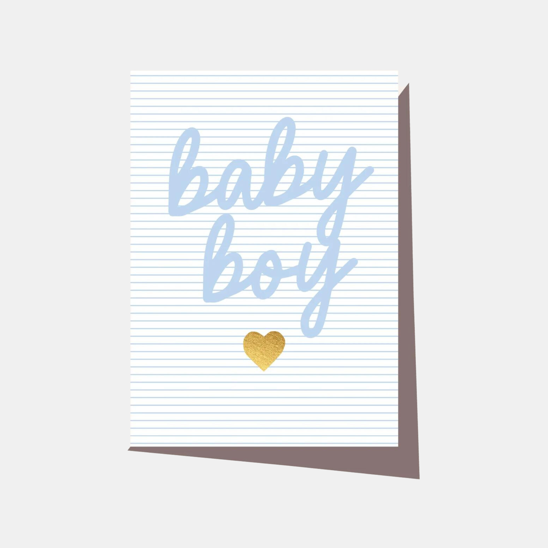 Elm Paper | Card Baby Stripe Blue | Shut the Front Door