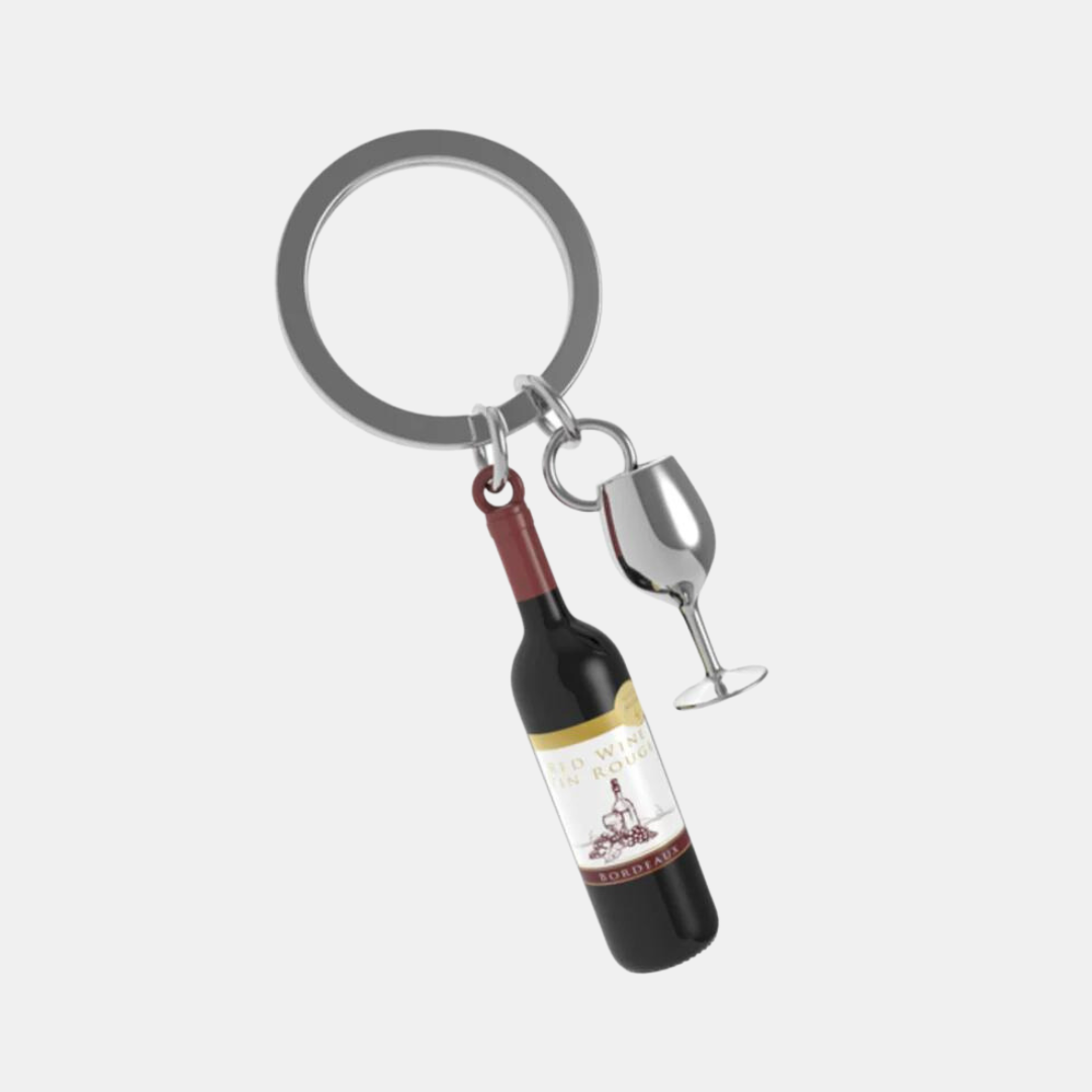 Stellar Haus | Wine Bottle Keychain | Shut the Front Door