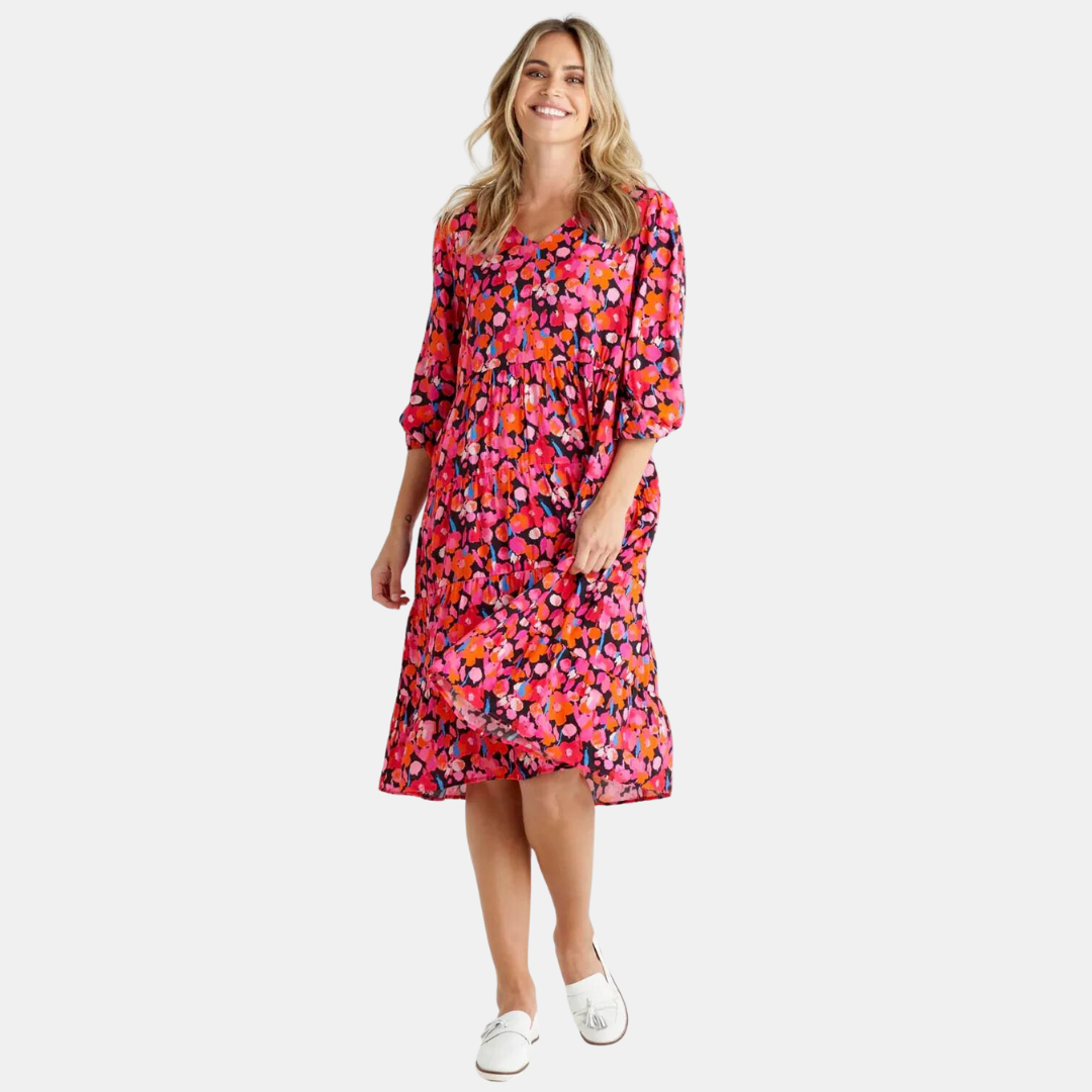 Betty Basics | Janie Dress - Brushed Floral | Shut the Front Door