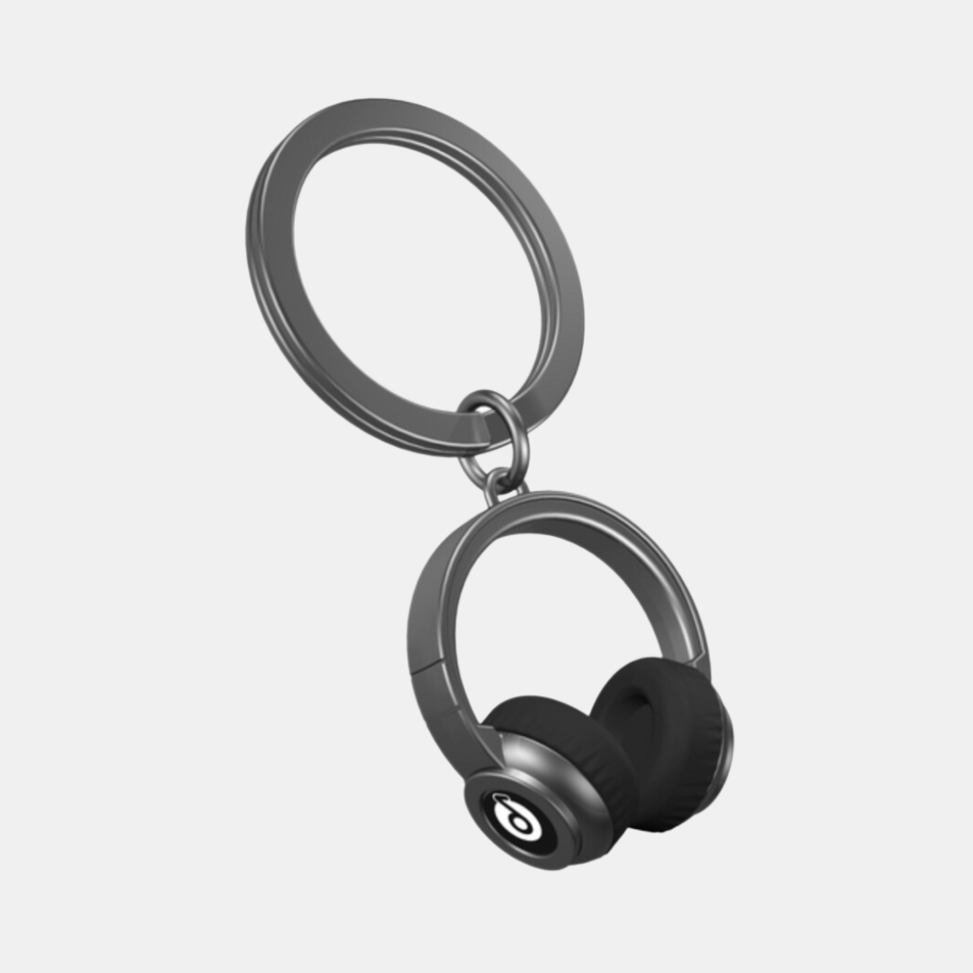 Stellar Haus | Headphone Keychain - Gunmetal | Shut the Front Door