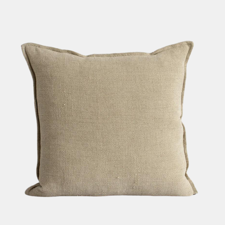 Baya | Flaxmill Cushion 50x50cm - Doeskin | Shut the Front Door