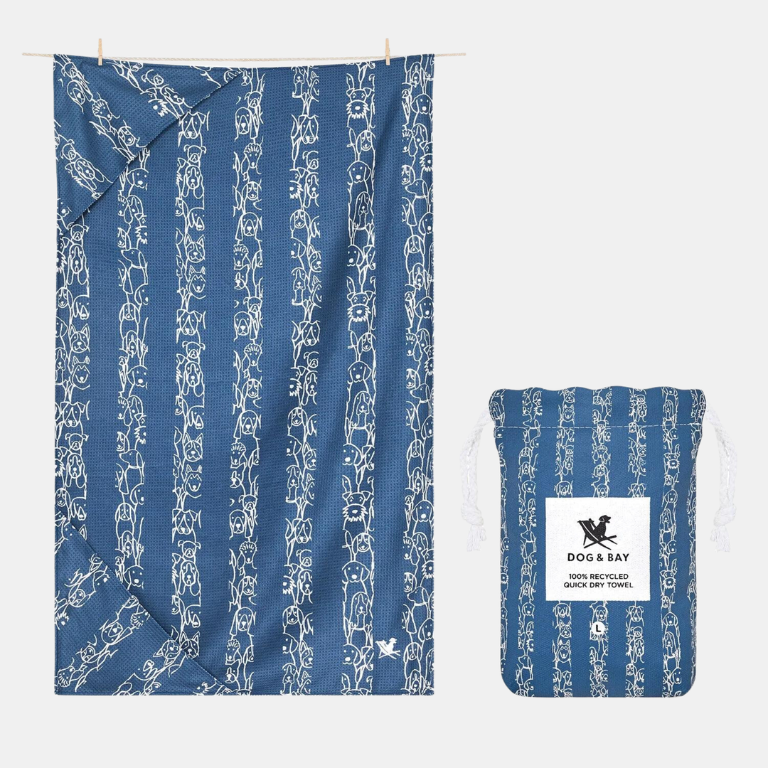 Dock & Bay | Dog Towel Large - Puppy Party | Shut the Front Door