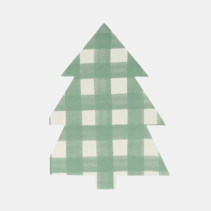 Meri Meri | Gingham Tree Napkins - Large | Shut the Front Door