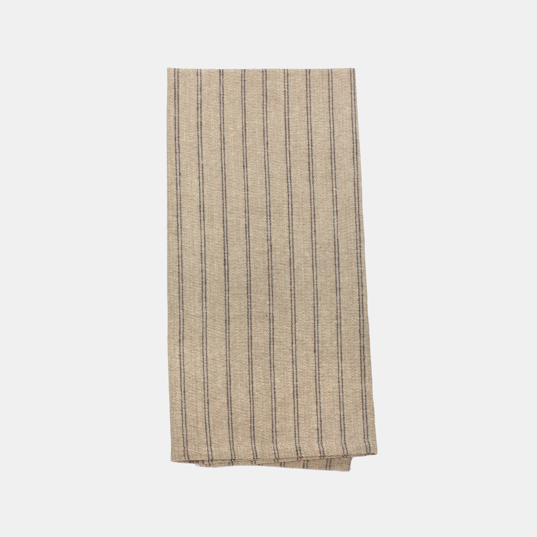 Raine & Humble | Artichoke Tea Towel - Striped - Charcoal | Shut the Front Door