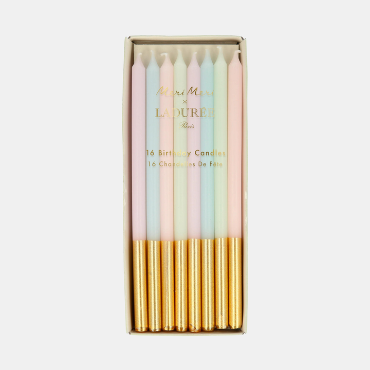 Meri Meri | Laduree Paris Gold Leaf Candles | Shut the Front Door