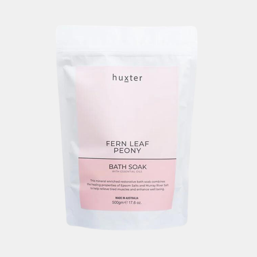 Huxter | Bath Soak Pastel Pink - Fern Leaf Peony | Shut the Front Door
