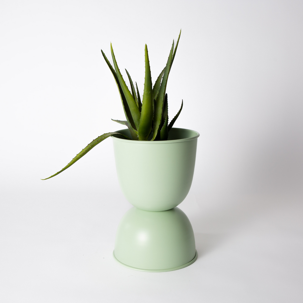 Garcia | Domes Metal Planter Small - Sage | Shut the Front Door