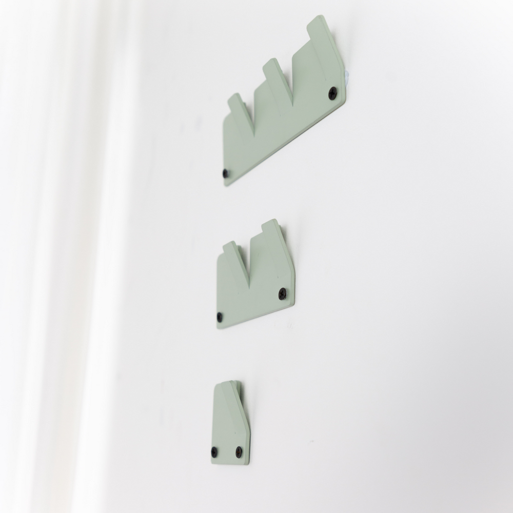 Garcia | Alfa Wall Hooks Set 3 - Sage | Shut the Front Door