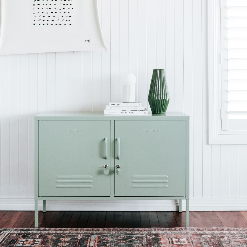 Mustard | Lowdown Locker - Sage | Shut the Front Door