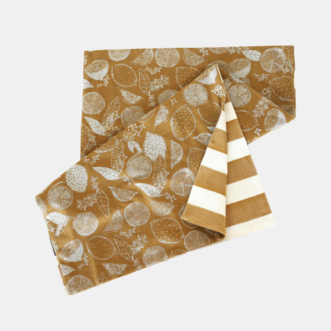 Raine & Humble | Lemon Marmalade Table Runner - Golden Yellow | Shut the Front Door