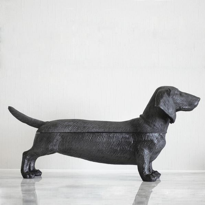 Dachshund Secret Bowl BLACK Gift Idea Shut the Front Door NZ