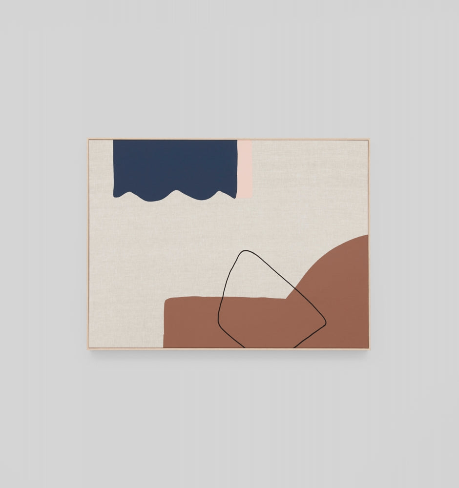 Middle of Nowhere | Framed Canvas Arles Toffee 1 | Shut the Front Door