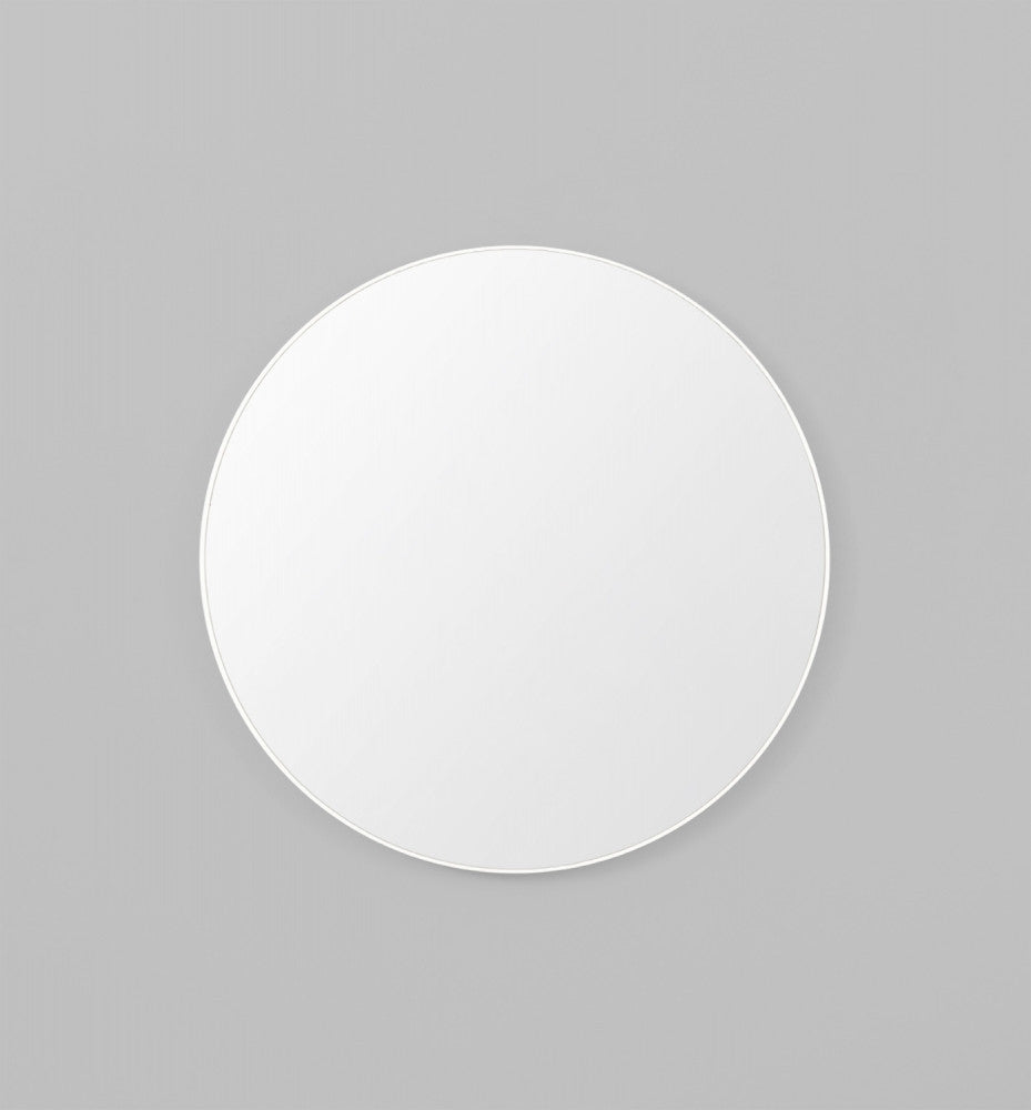 Middle of Nowhere | Flynn Round Mirror 50cm WHITE | Shut the Front Door