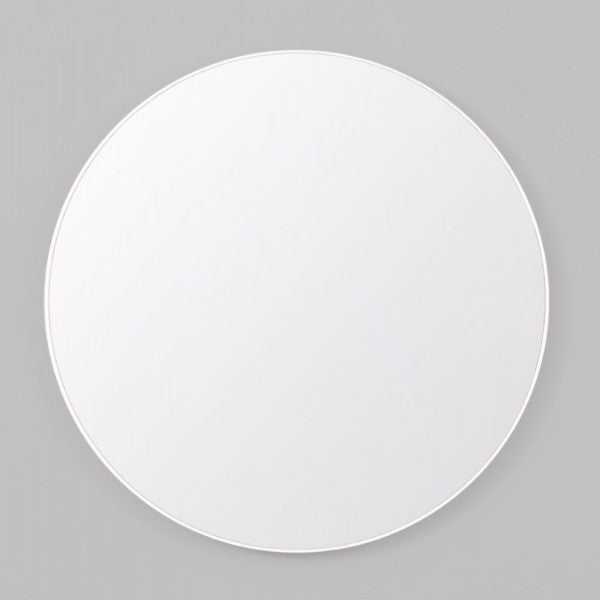 Middle of Nowhere | Flynn Round Mirror 80cm White | Shut the Front Door