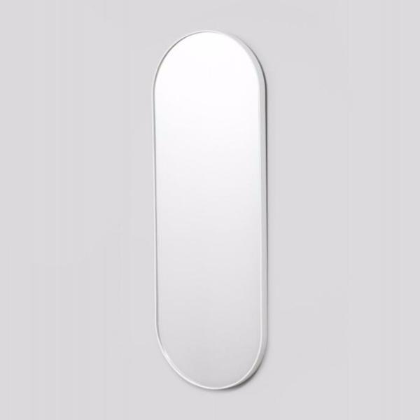 Middle of Nowhere | Bjorn Mirror Oval Full Length White 50x145cm | Shut the Front Door