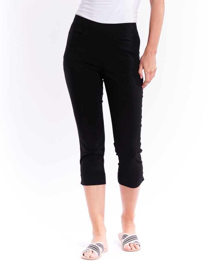 Betty Basics | Crop Bengaline Pant - Black | Shut the Front Door