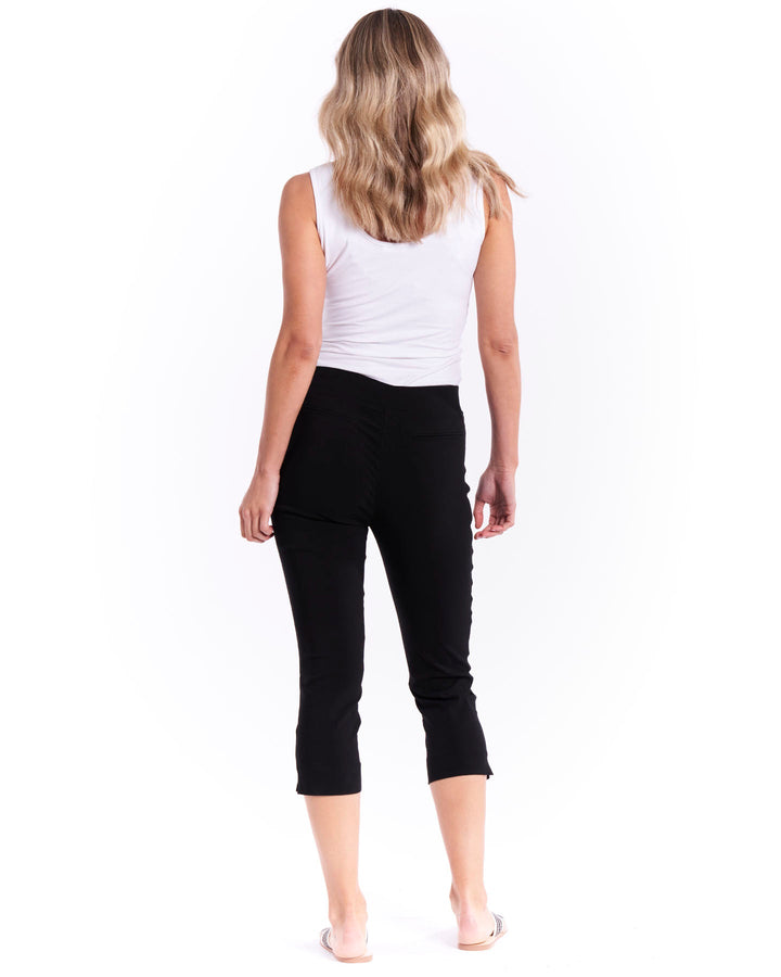 Betty Basics | Crop Bengaline Pant - Black | Shut the Front Door