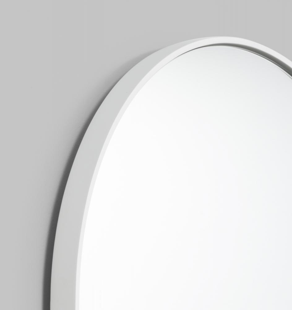 Middle of Nowhere | Bjorn Oval Mirror - White 50 x 75 cm | Shut the Front Door