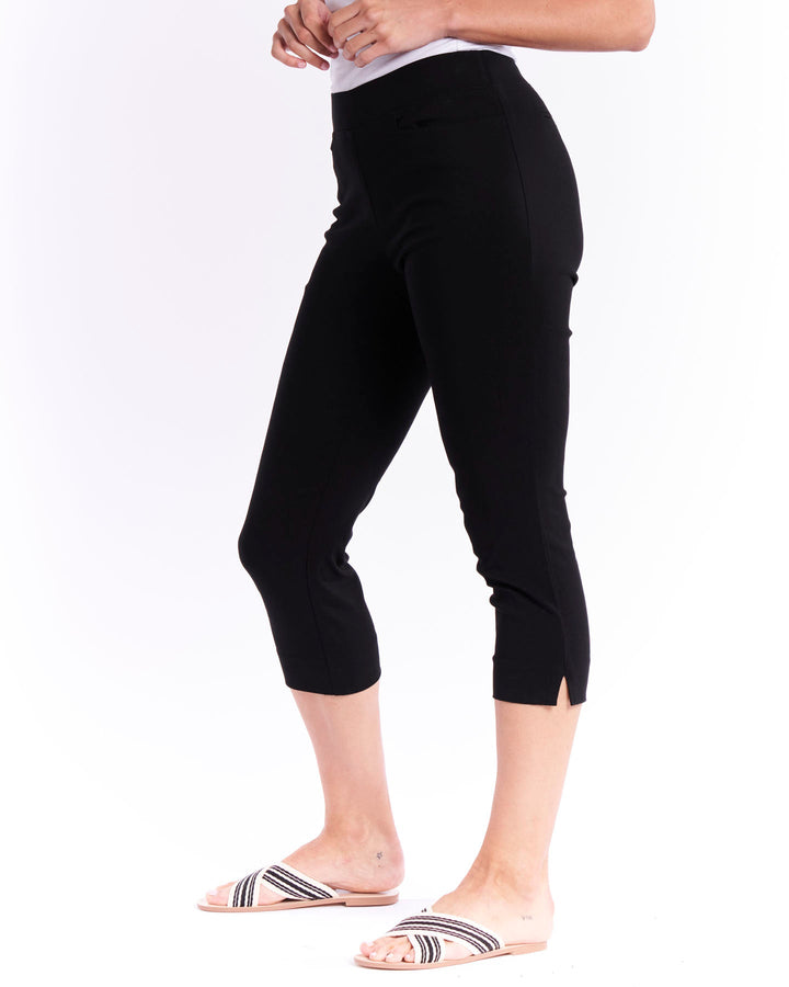 Betty Basics | Crop Bengaline Pant - Black | Shut the Front Door