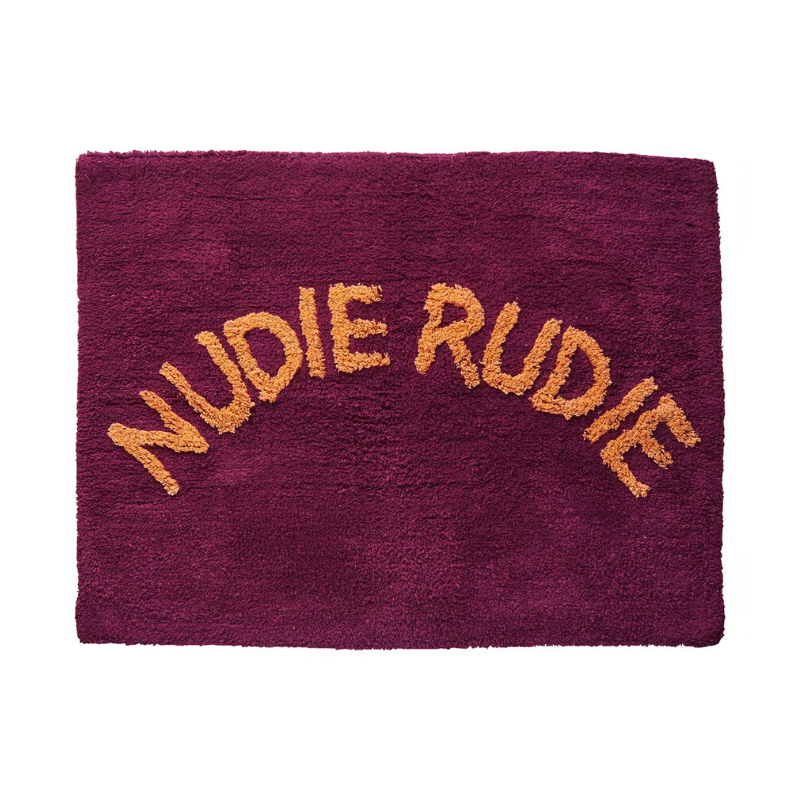SAGE & CLARE | Tula Nudie Rudie Bath Mat - Boysenberry | Shut the Front Door