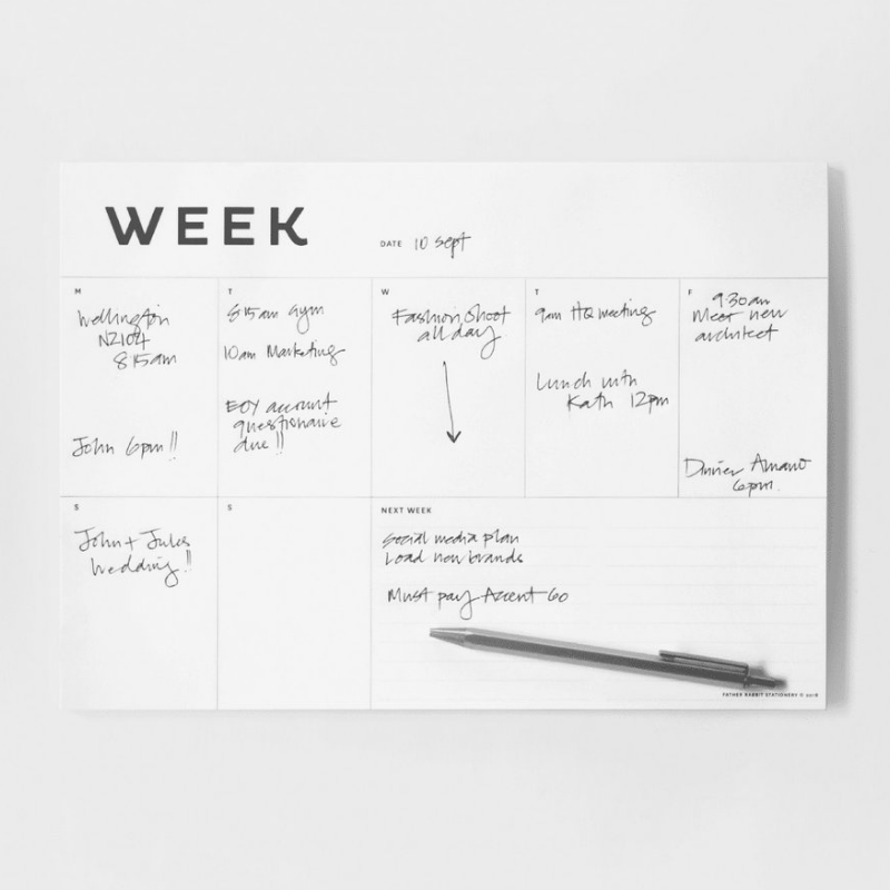 Father Rabbit | Father Rabbit A4 Week Planner | Shut the Front Door
