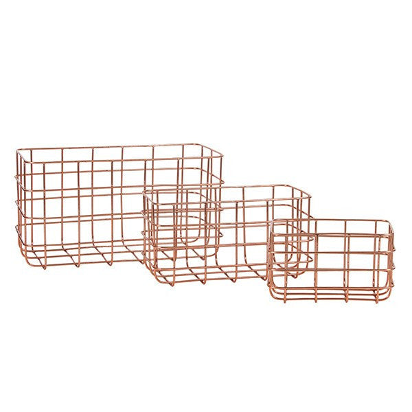 General Eclectic | Minimal Basket Copper Large | Shut the Front Door