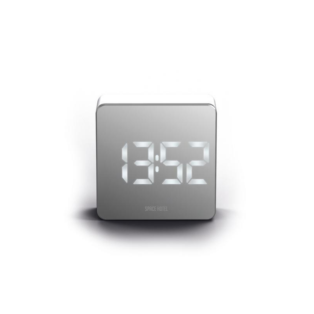 Space Hotel | Orbatron Alarm Clock White - White LED | Shut the Front Door