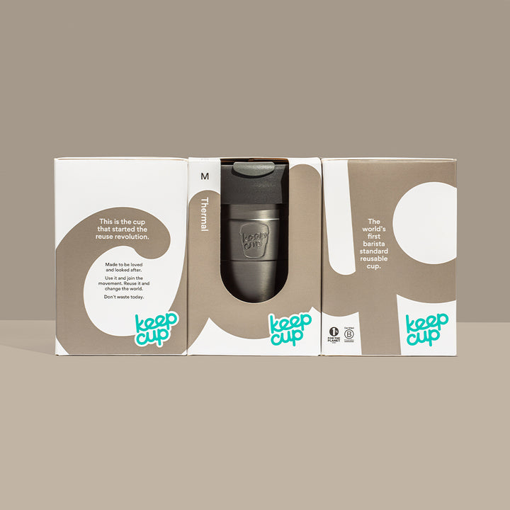 KeepCup | KeepCup Thermal Coffee Cup 12oz Black | Shut the Front Door
