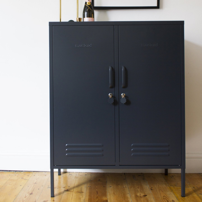 Mustard | Midi Locker - Slate | Shut the Front Door