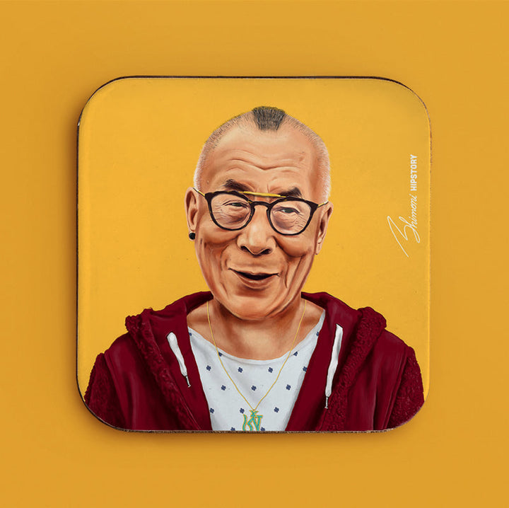 Hipstory | Hipstory Coasters - Dalai Lama - 8 Pack | Shut the Front Door