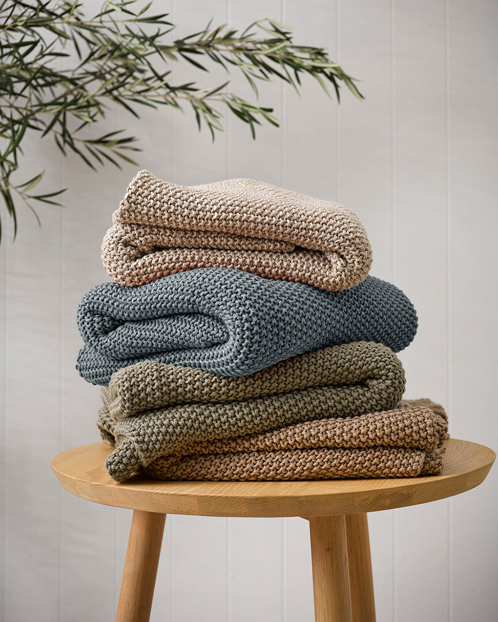 Mulberi | Devon Organic Cotton Throw - Slate | Shut the Front Door