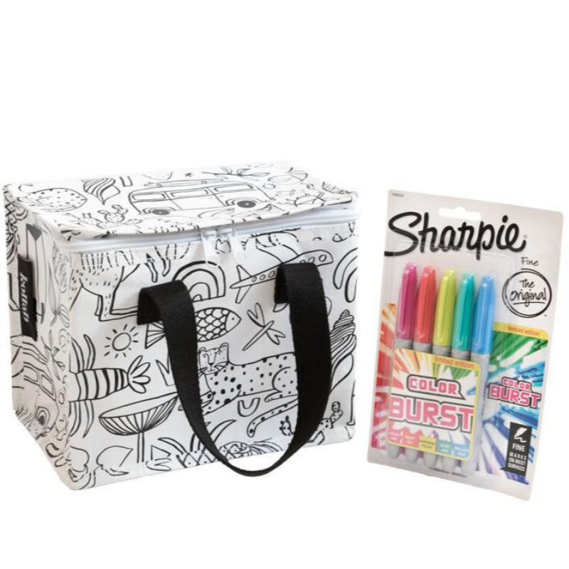Kollab | Lunch Box - Holiday Colour In (+ Sharpie Set) | Shut the Front Door