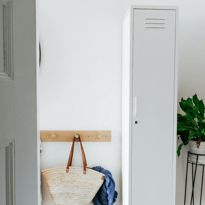 Mustard | Skinny Locker - White | Shut the Front Door