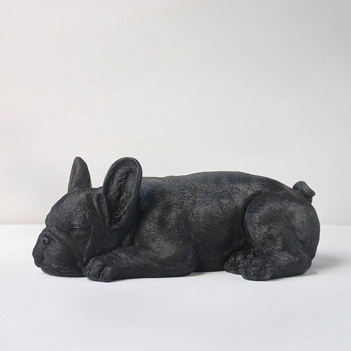 White Moose | Sleeping Frenchie BLACK | Shut the Front Door