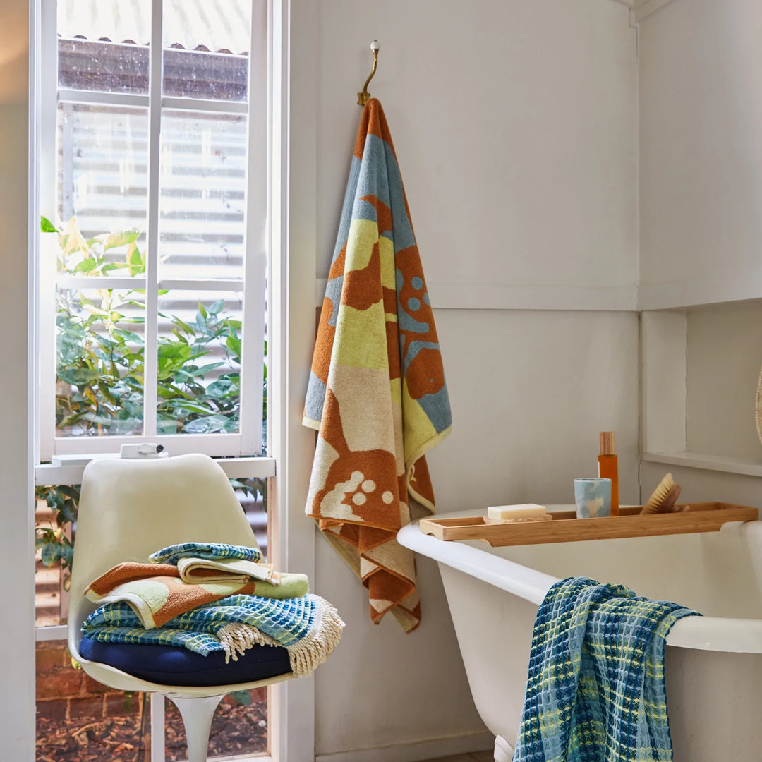 Floral towels sales for the bathroom